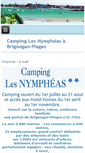 Mobile Screenshot of campinglesnympheas.com